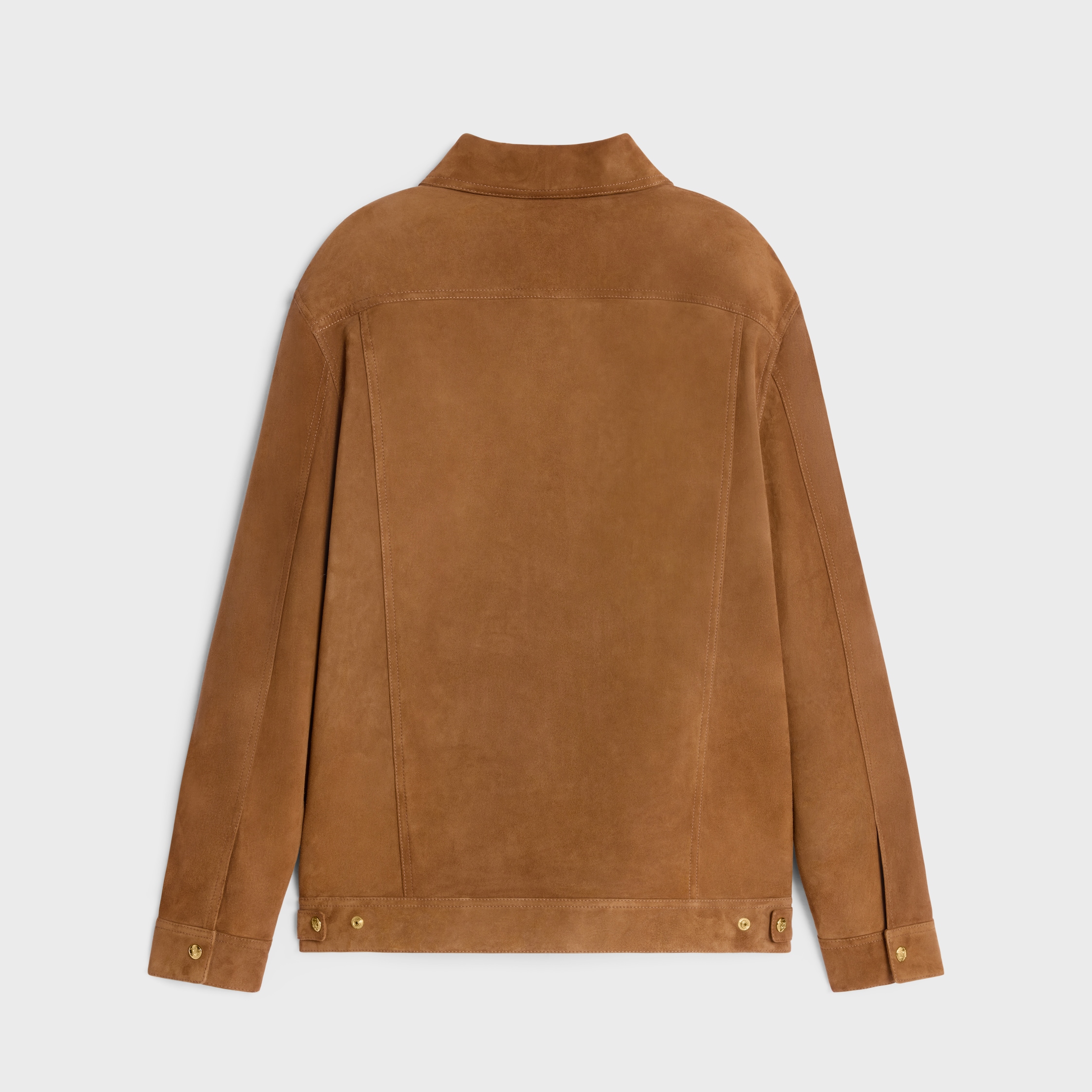 ジャケット CELINE | PURE COLLAR JACKET IN PATINA FINISH SUEDE 2V19T697X-19LE_1_SS24_P1_W.jpg