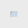ZIPPED CARD HOLDER TRIOMPHE CHARMS IN GRAINED CALFSKIN - GLACIER - ESSENTIALS - 2 | CELINE