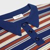 트리옹프 루즈 폴로 - 스트라이프 코튼 - NAVY/ORANGE/ECRU -  - 3 | CELINE