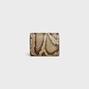 Small Flap Wallet TRIOMPHE IN Python - HONEY - WALLETS - 1 | CELINE
