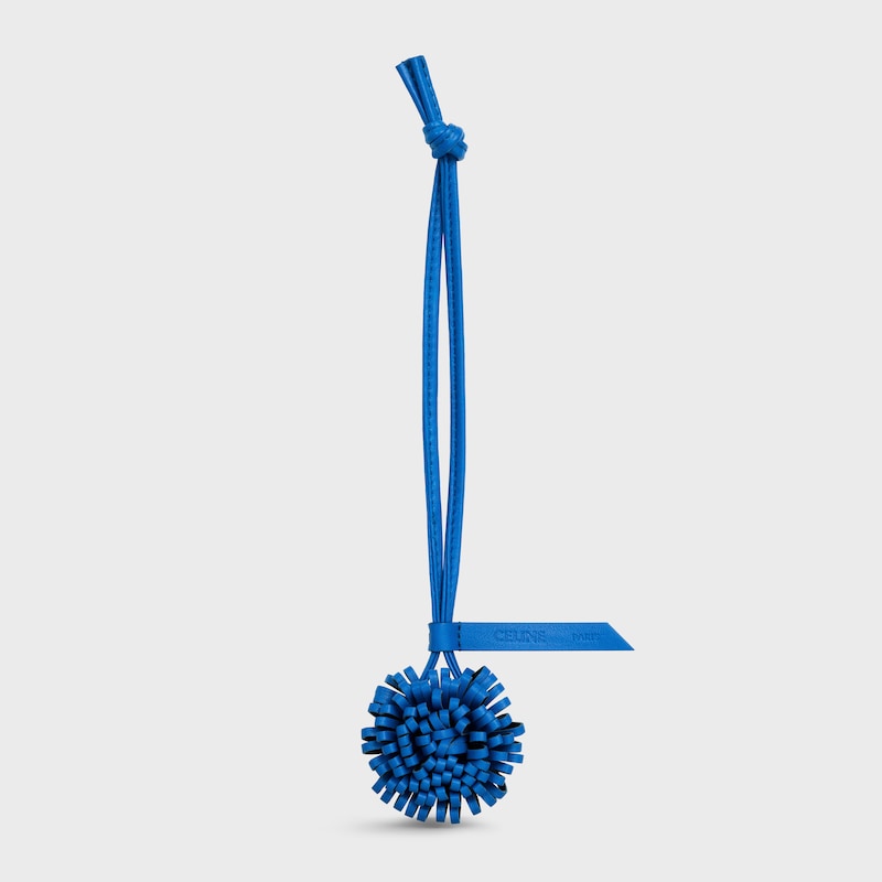 DANDELION CHARM IN SMOOTH LAMBSKIN - ULTRA BLUE / DEEP NAVY - BAG CHARMS - 1 | CELINE