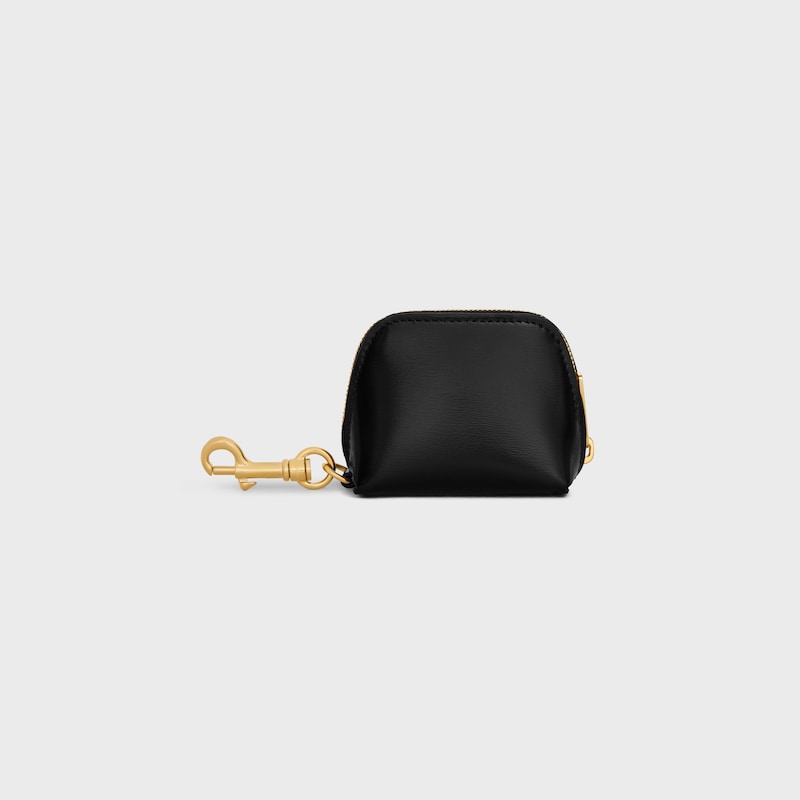 CHARM MICRO TRIOMPHE DE PIEL DE BECERRO BRILLANTE - NEGRO - CHARMS Y ACCESORIOS - 1 | CELINE