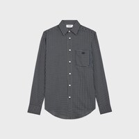 chemise loose coton carreaux - NAVY/CRAIE/VERT -  - 1 | CELINE