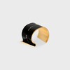 Celine Ribbon Large Cuff aus Emaille und Messing mit Gold-Finish - Schwarz / Gold -  - 1 | CELINE