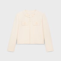 ◆CELINE◆ DANI JACKET IN BOUTIS COTTON ジャケット dani jacket in boutis cotton - CREME | CELINE