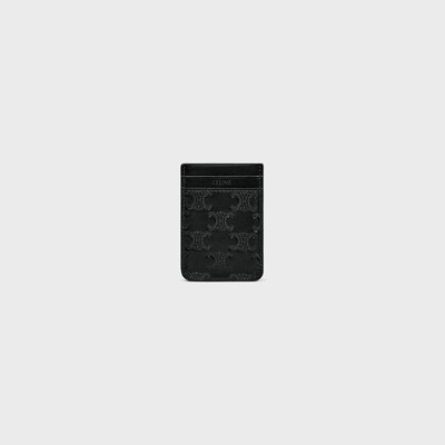 마그넷 카드 지갑 - 트리옹프 엠보싱 카프스킨 - 블랙 - 카드 지갑 - 6 | CELINE