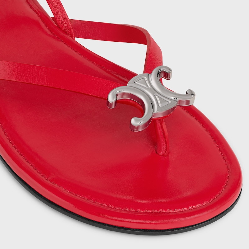 BIKI SANDAL IN CALFSKIN - ULTRA RED -  - 1 | CELINE