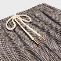 straight jogging pants in wool and cashmere - IVOIRE/MARRON -  - 2 | CELINE