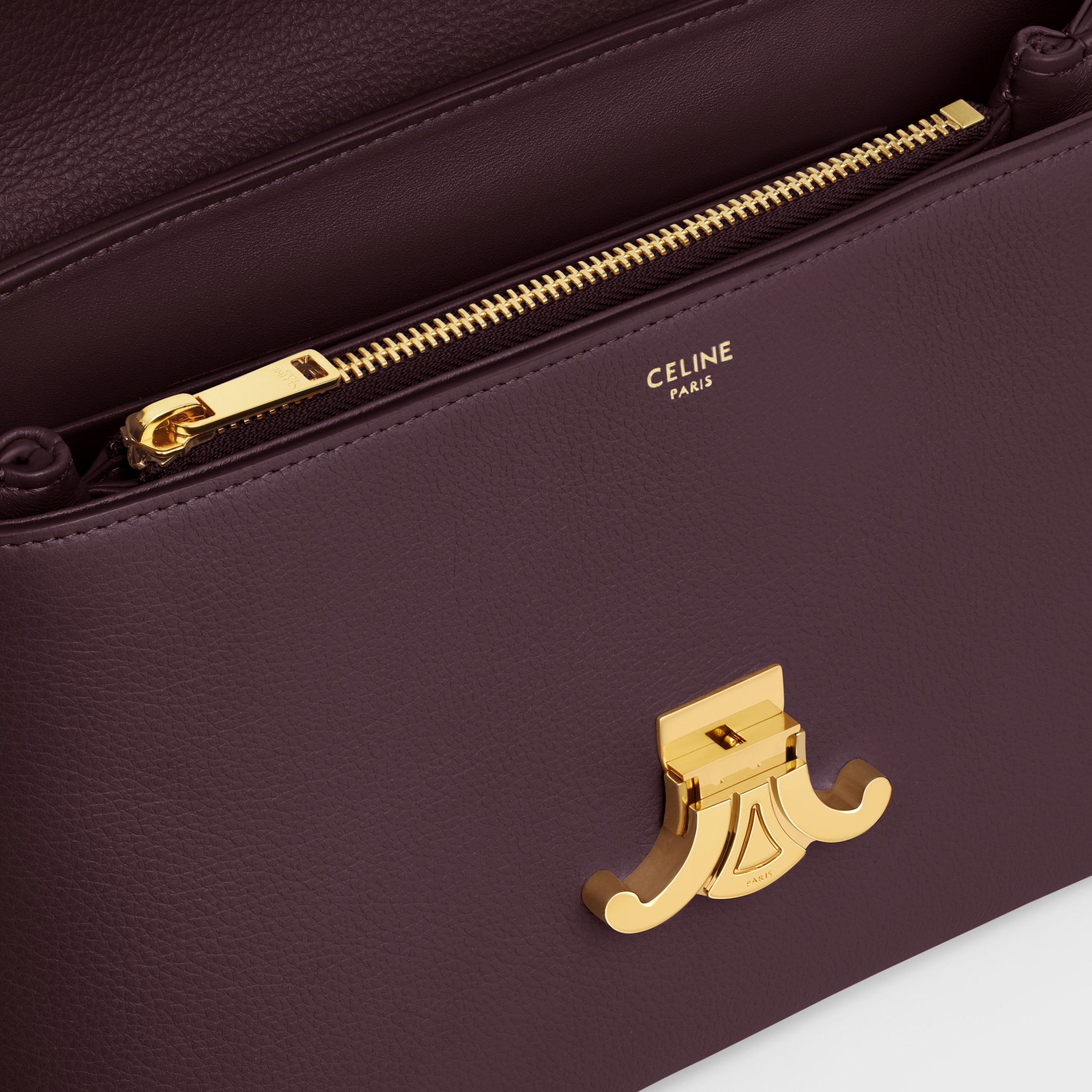 CELINE★ミディアムニノバッグ サプル グレインドカーフスキン ミディアム ストラップウォレット ニノ / サプルグレインド