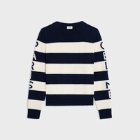 クルーネックセーター / ウールカシミア - エクリュ / ネイビー -  - 1 | CELINE