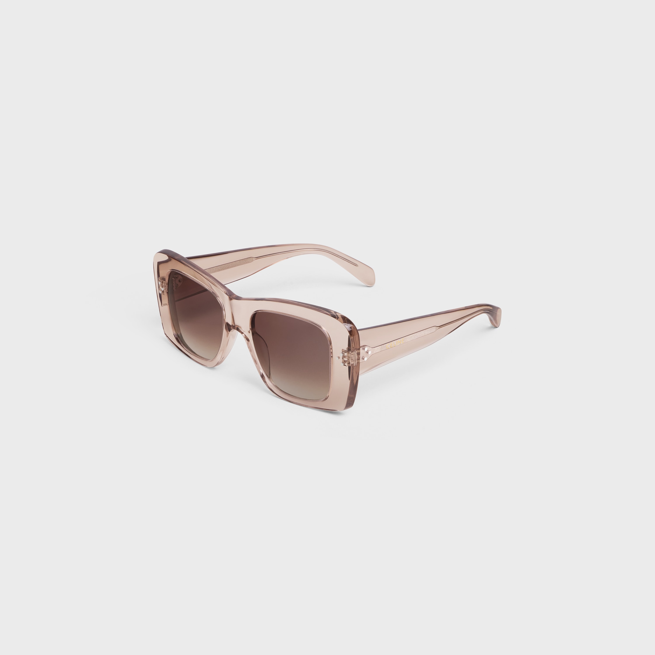 【CELINE】スクエア S321 サングラス アセテート 4S321CPLB Square S321 sunglasses in Acetate - BLACK | CELINE