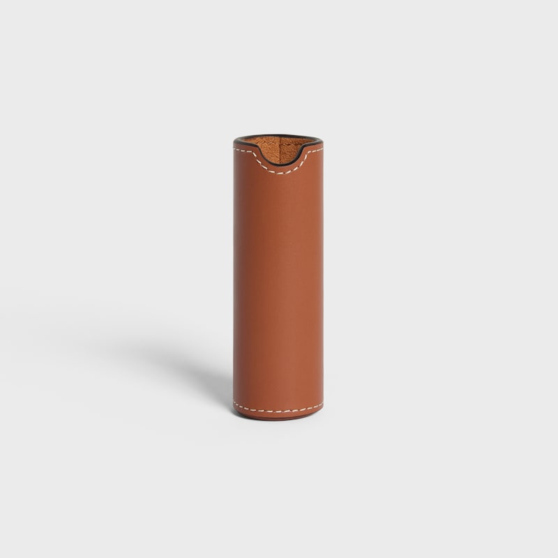 TRAVEL SPRAY Case in Smooth Calfskin - TAN - BEAUTY ACCESSORIES - 1 | CELINE