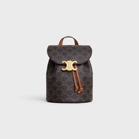 BACKPACK CELINE BONNIE IN Triomphe Canvas and calfskin - TAN - TRIOMPHE CANVAS - 1 | CELINE