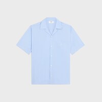 bowling shirt IN STRIPED COTTON POPLIN - CRAIE/CIEL/NAVY -  - 1 | CELINE