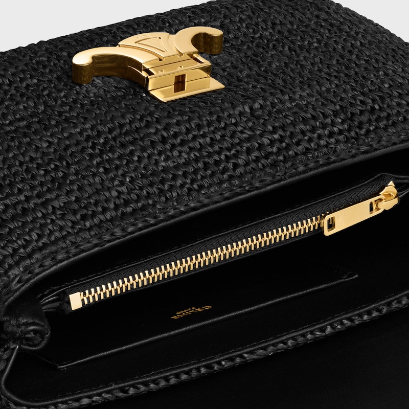 SAC NINO TEEN RAPHIA ET VEAU - Noir - NINO - 1 | CELINE
