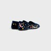 AURA LOAFER IN COLLEGE EMBROIDERED VELVET - DEEP BLUE -  - 1 | CELINE