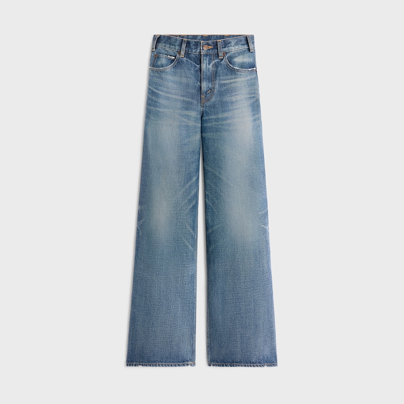flared surf jeans in union wash denim - UNION WASH -  - 1 | CELINE