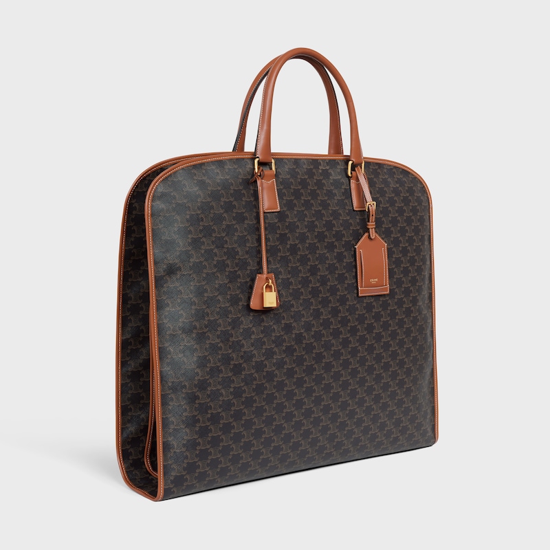 Housse pour Vêtement Toile Triomphe et Veau - TAN - CELINE MAISON - 1 | CELINE