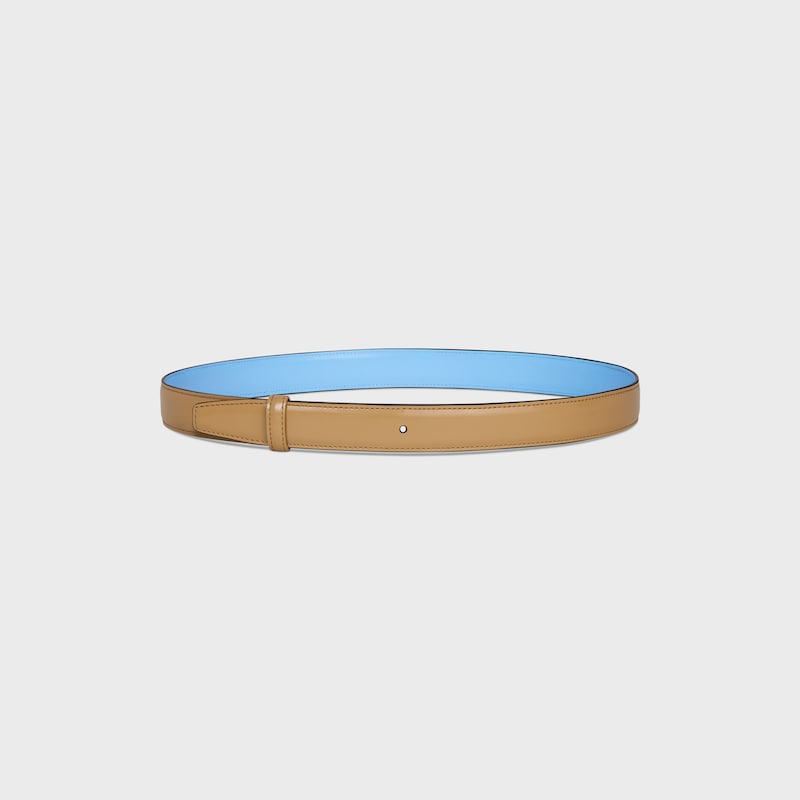 Reversible Strap 25MM IN TAURILLON - SANDCASTLE / SKY BLUE -  - 1 | CELINE