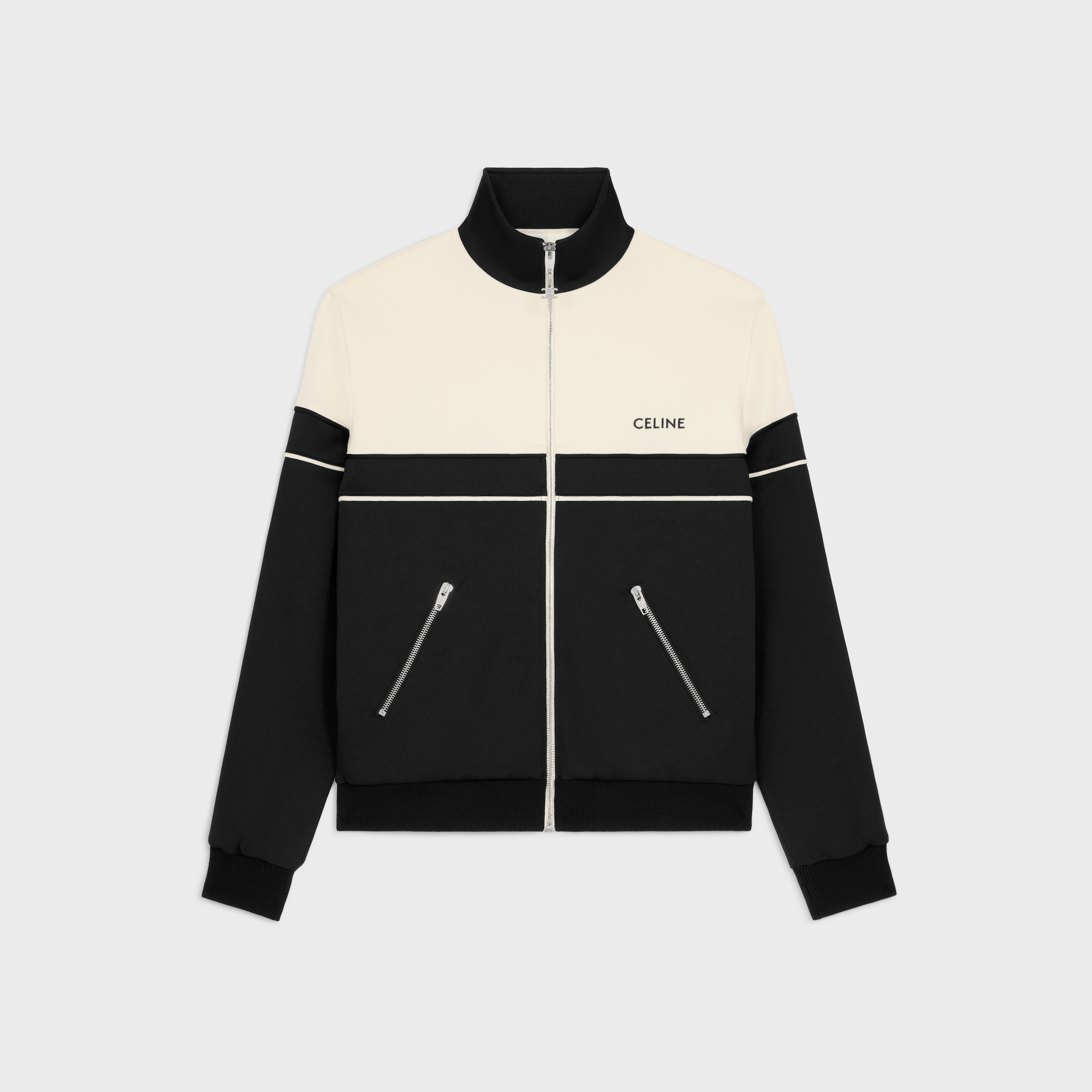 【CELINE】ジャージー トリオンフトラックジャケット ホワイト 美品】セリーヌ トラックジャケット ジャージ 22SS ロゴ