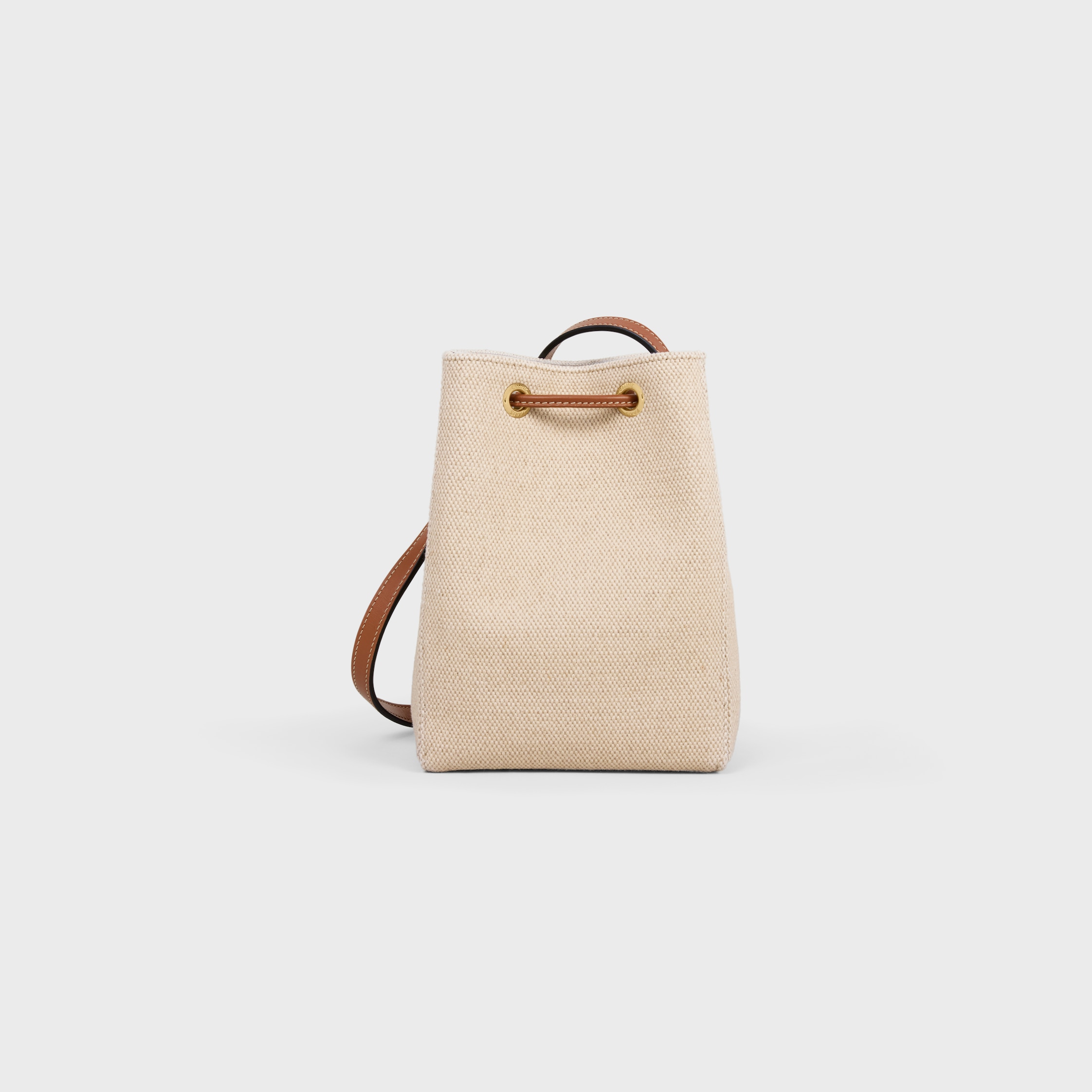 【CELINE】MICRO SAILOR SHOULDER BAG CELINE Triomphe Canvas Calfskin Micro Sailor Bag Tan 1547675