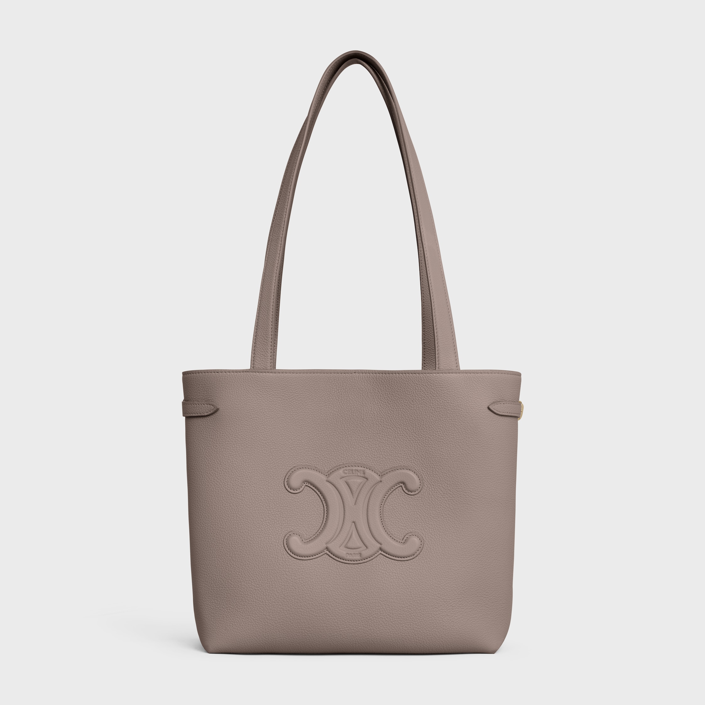 SMALL CABAS ANAÏS CUIR TRIOMPHE in Grained calfskin - PEBBLE