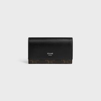 ポケット カードホルダー / トリオンフキャンバス & カーフスキン - ブラック - 新作 - 1 | CELINE