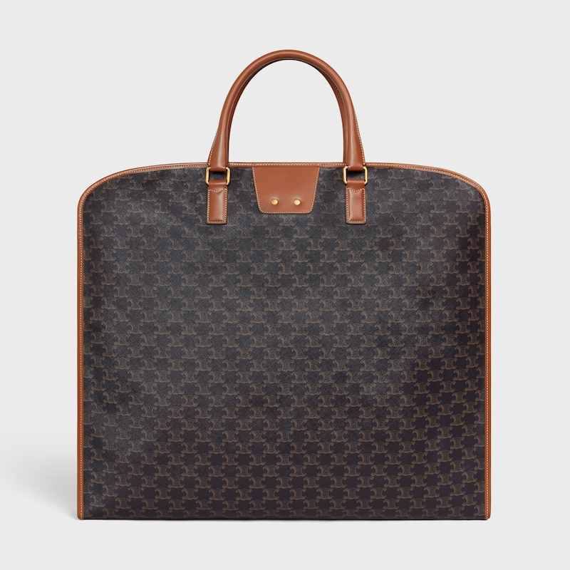 Housse pour Vêtement Toile Triomphe et Veau - TAN - CELINE MAISON - 1 | CELINE