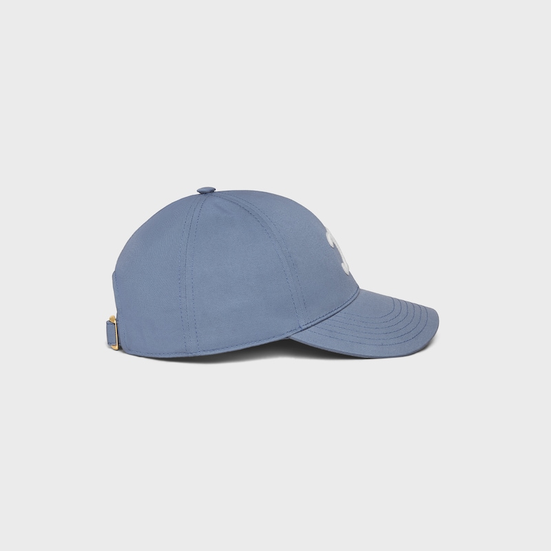 triomphe baseball cap IN cotton gabardine - PERIWINKLE BLUE -  - 1 | CELINE