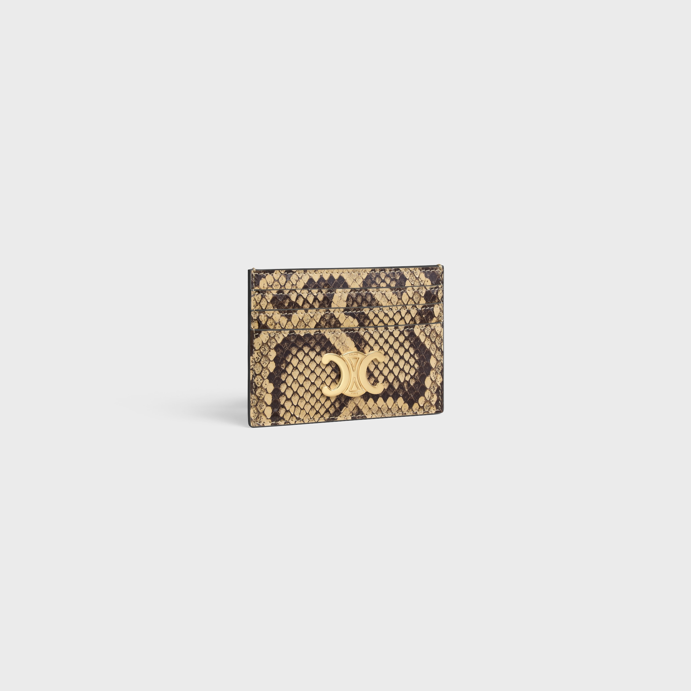 CARD HOLDER TRIOMPHE IN Python - HONEY | CELINE