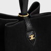 SMALL AMBER IN SUEDE AND PYTHON EFFECT CALFSKIN - BLACK - NEW - 5 | CELINE