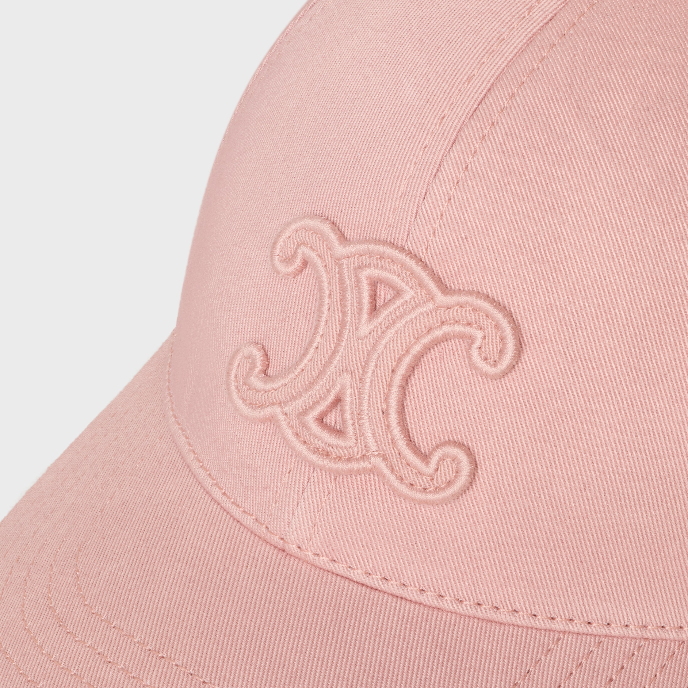 triomphe baseball cap IN cotton gabardine - QUARTZ | CELINE