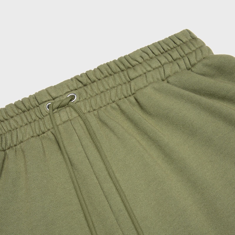 Pantalones de ch&aacute;ndal en felpa de algod&oacute;n - VERDE OLIVA / NEGRO / AZUL -  - 1 | CELINE