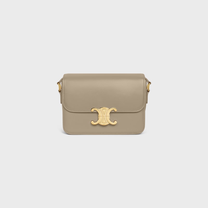 TEEN TRIOMPHE BAG IN shiny calfskin - MODERN TAUPE - TRIOMPHE - 1 | CELINE