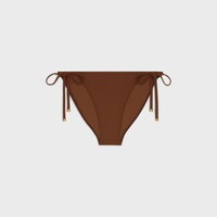 VIP【送料関税込】CELINE light brown stretch-design swimwear One-piece swimsuit Celine Brown size M International in