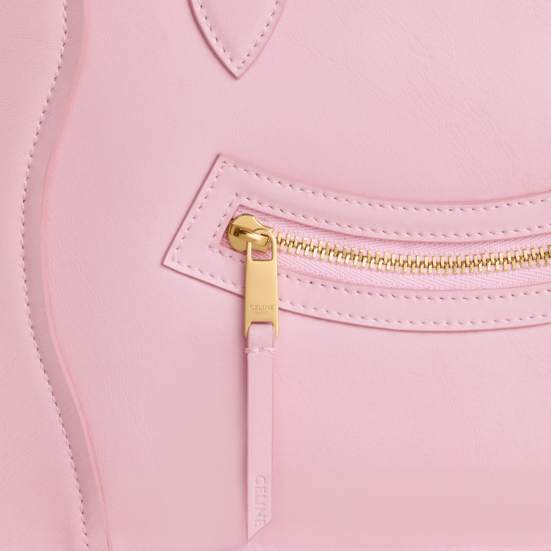 CELINE セリーヌ  サイズ:M     ピンク レディース / 241014003308 CELINE Pink Leather Mini Luggage Shoulder Bag | Tuckernuck Archive