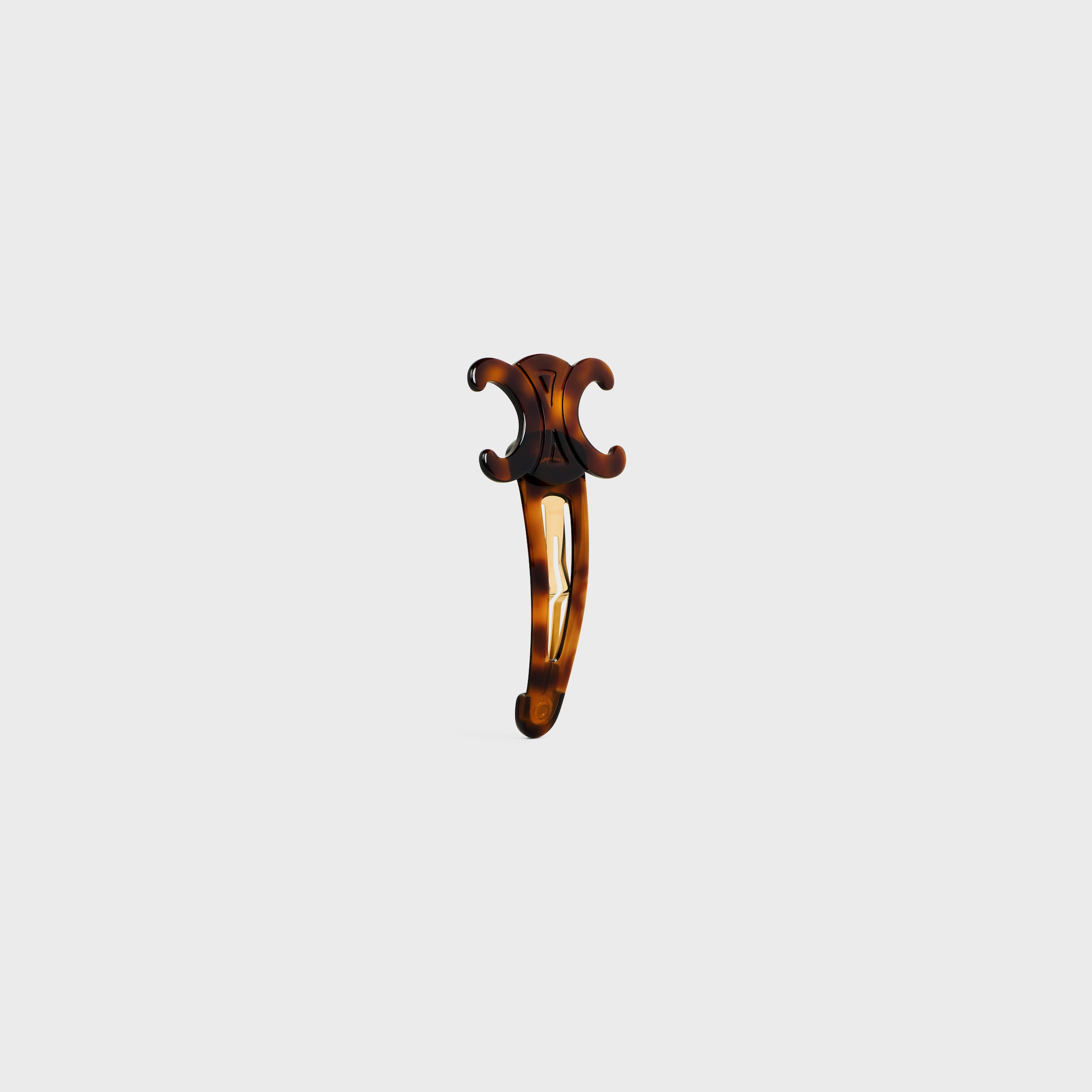 CELINE アセテート&スチール　ダークハバナ/ゴールド CELINE EYEWEAR Oval-frame gold-tone and tortoiseshell