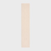 triomphe scarf in aran cashmere and wool - OFF WHITE -  - 1 | CELINE