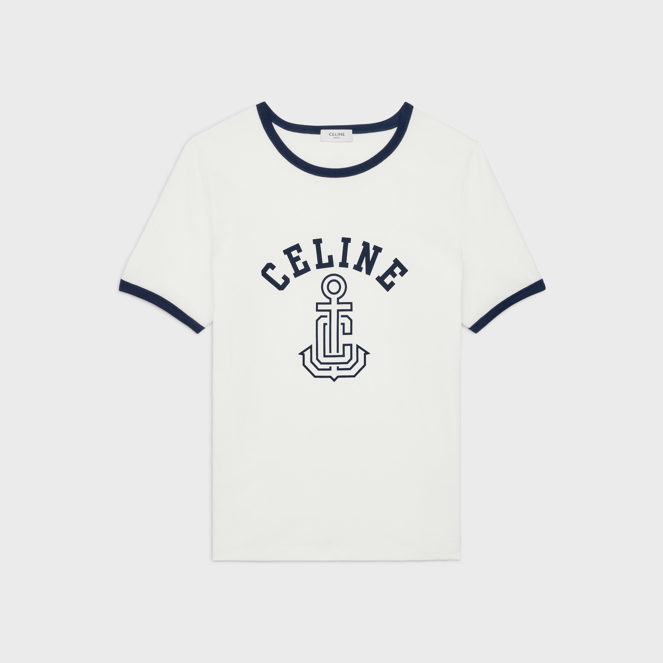 CELINE アンカー 70's Tシャツ / コットンジャージー - オフ