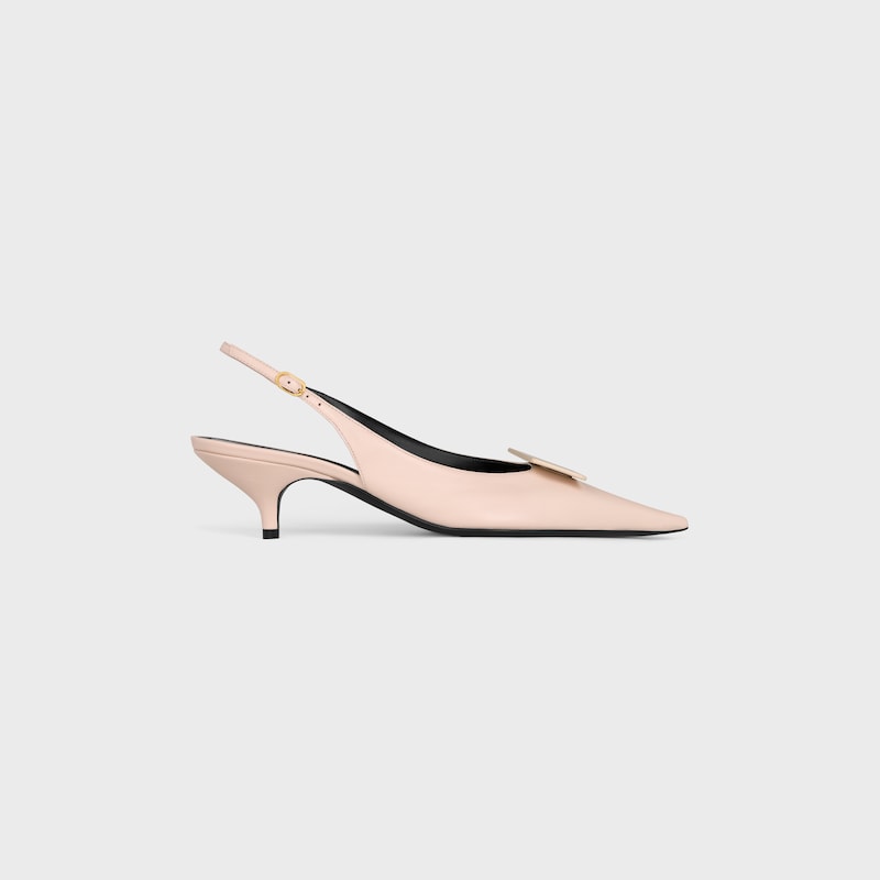 SIGNATURE SLINGBACK IN LAMBSKIN - POWDER PINK -  - 1 | CELINE