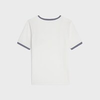 TRIOMPHE70年代风格T恤 - 荧光白/海军蓝 -  - 2 | CELINE