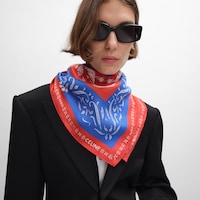 carré twill soie - RED/BLUE/WHITE -  - 2 | CELINE