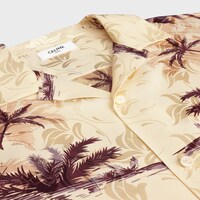 印花桑蠶絲夏威夷襯衫 - CHAMPAGNE/ROSE/MARRON -  - 1 | CELINE