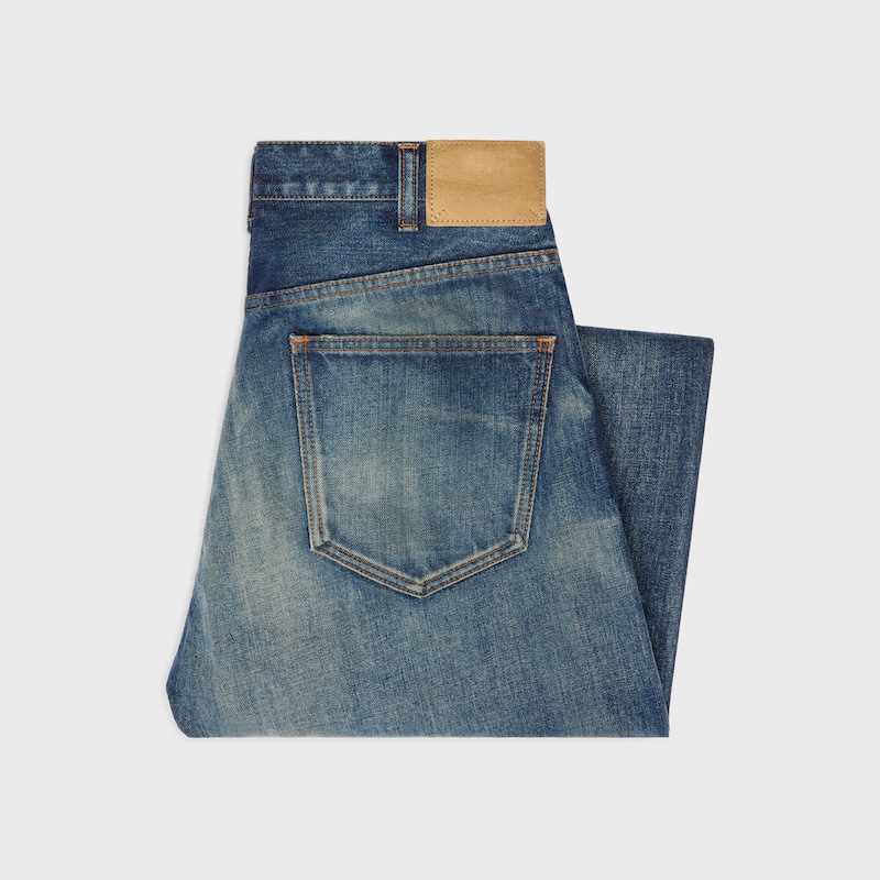 CALÇA JEANS WESLEY EM DENIM DE ALGODÃO - SAFIRA VINTAGE - - 1 | CELINE