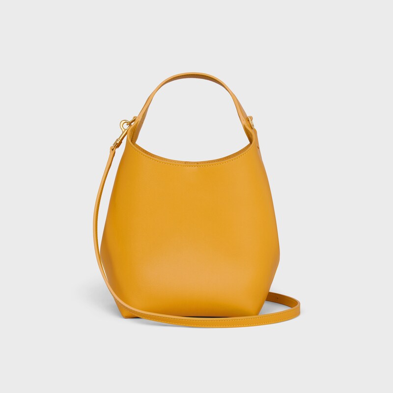SMALL HOBO IN SUPPLE SMOOTH CALFSKIN - MARIGOLD - CROSS-BODY BAGS - 1 | CELINE