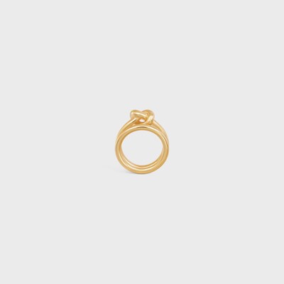 노트 더블 반지 - 골드 피니시 브라스 - 골드 -  - tileIndex | CELINE