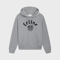 루즈 블라종 후디 - 코튼 플리스 - 그레이 멜란지/블랙 -  - 1 | CELINE