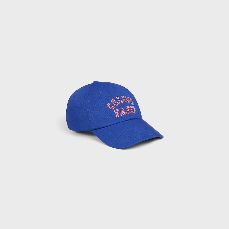 richelieu cap IN cotton twill - BLUE/RED -  - 1 | CELINE