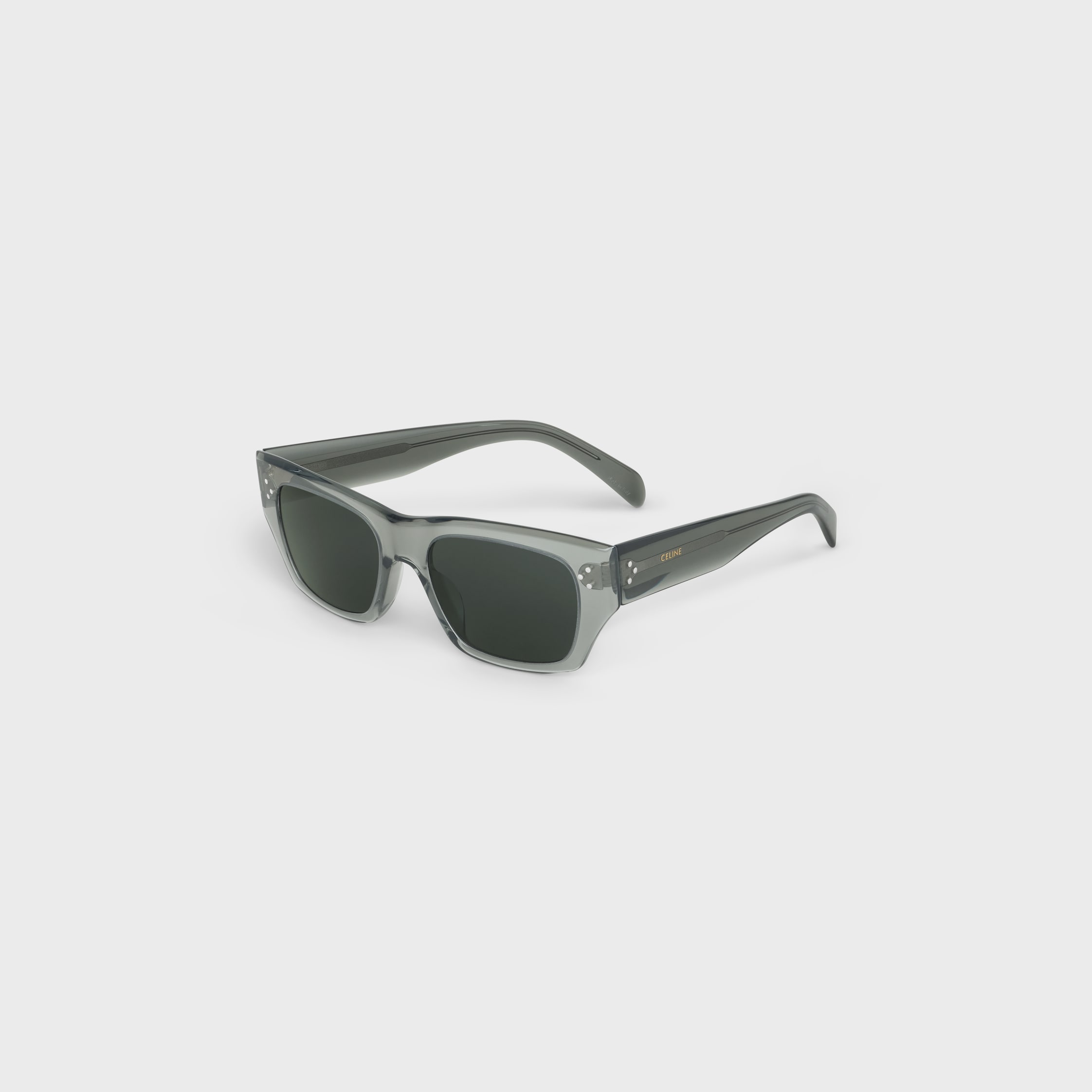 Black Frame 55 sunglasses in Acetate - TRANSPARENT KHAKI