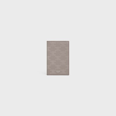 버티컬 카드 지갑 - 트리옹프 엠보싱 카프스킨 - 페블 - 카드 지갑 - tileIndex | CELINE
